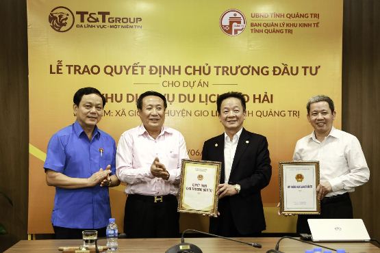 Tập đoàn T&T Group đầu tư 1.650 tỷ đồng xây dựng khu dịch vụ- du lịch tại Quảng Trị